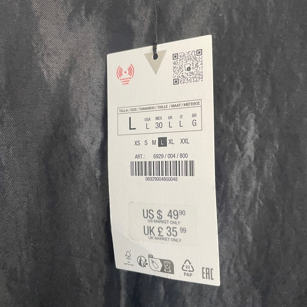 Zara Black Mini Dress - Picture 3 of 4